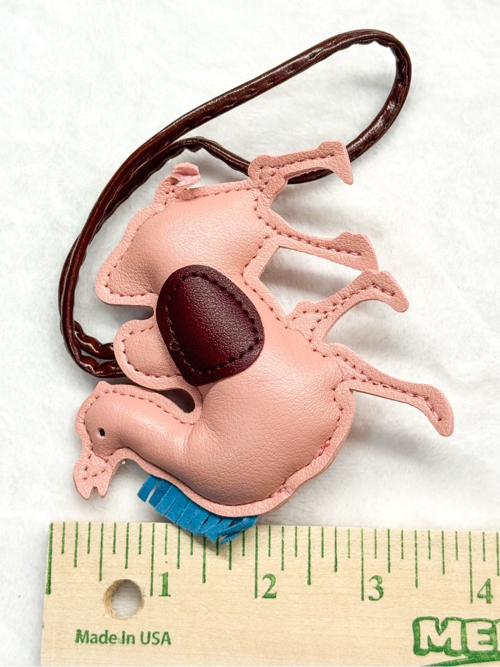 Pink Camel Bag Charm – Faux Leather Purse Charm - Picture 6 of 6